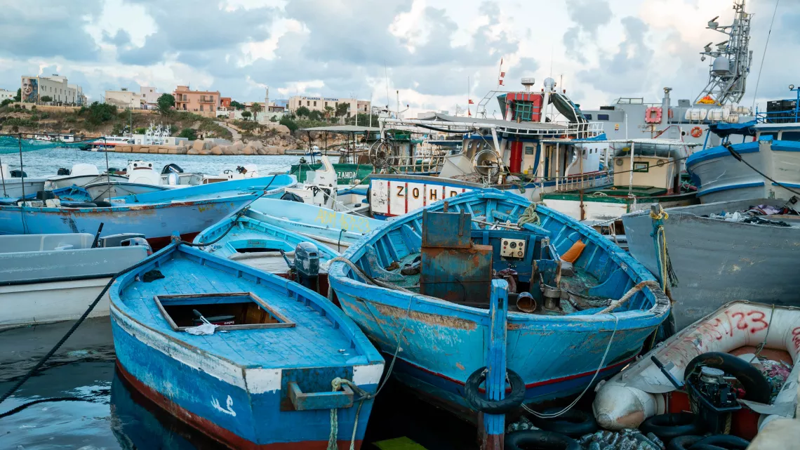 At Lampedusa hotspot