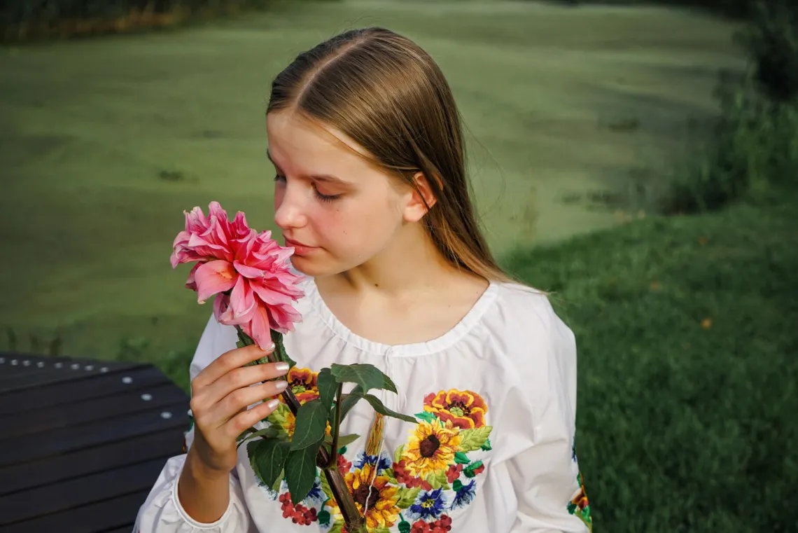 Two sisters from a village near Kyiv are finding ways to overcome the distress of war 