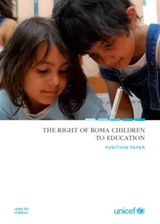 Report cover for Roma education