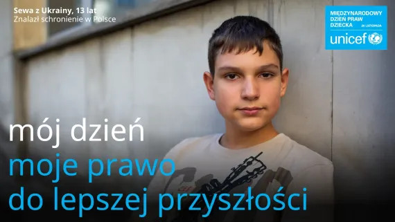 Sewa, 12, is originally from Kharkiv in Eastern Ukraine. He moved to Poland with his family in March 2022.