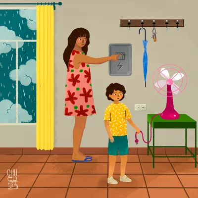 Precauci&oacute;n energ&iacute;a el&eacute;ctrica