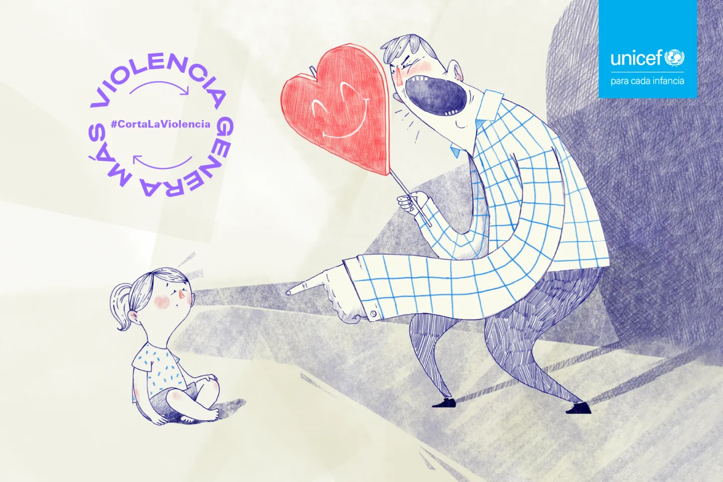 #CortaLaViolencia campa&ntilde;a violencia UNICEF Ecuador