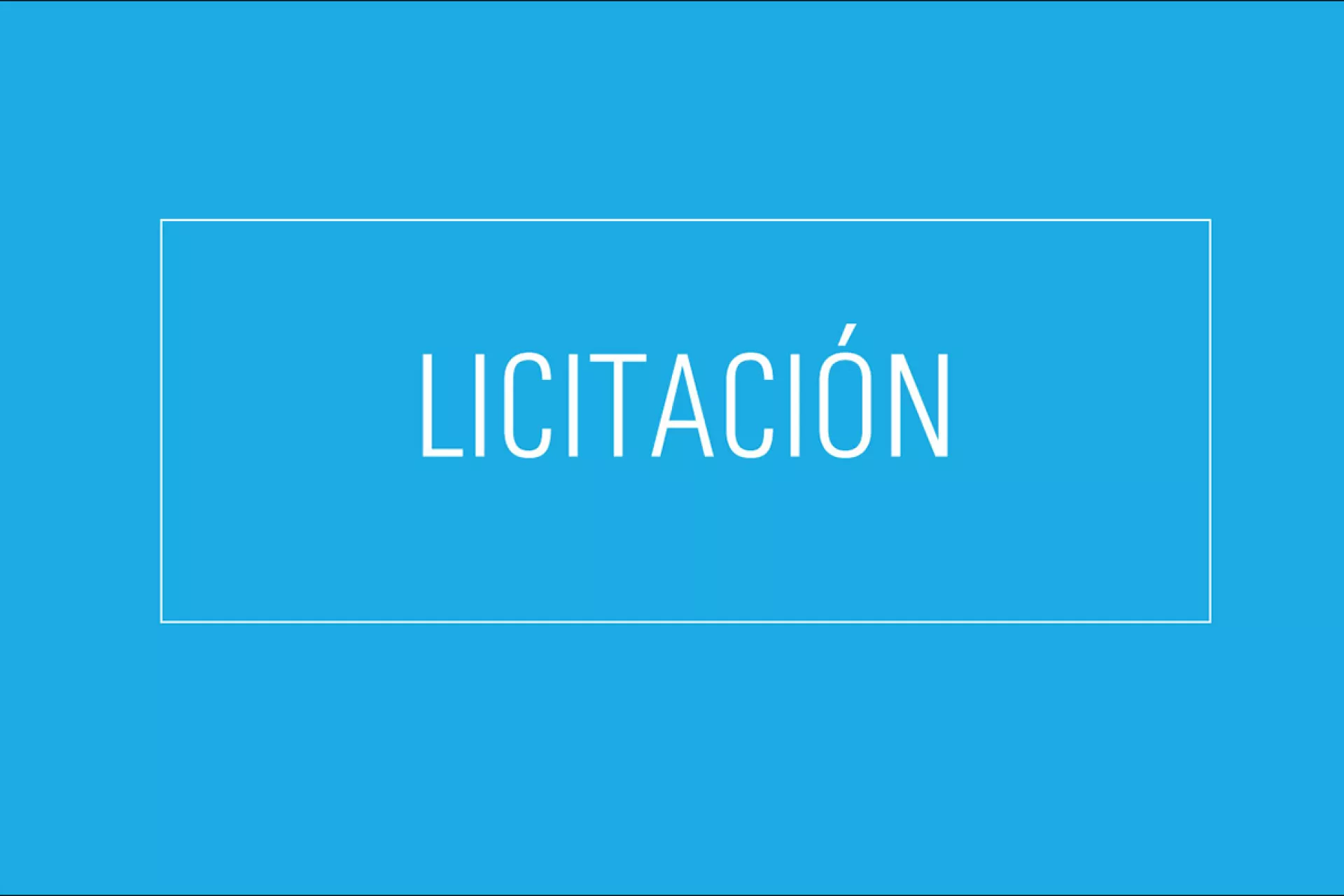 Licitaci&oacute;n