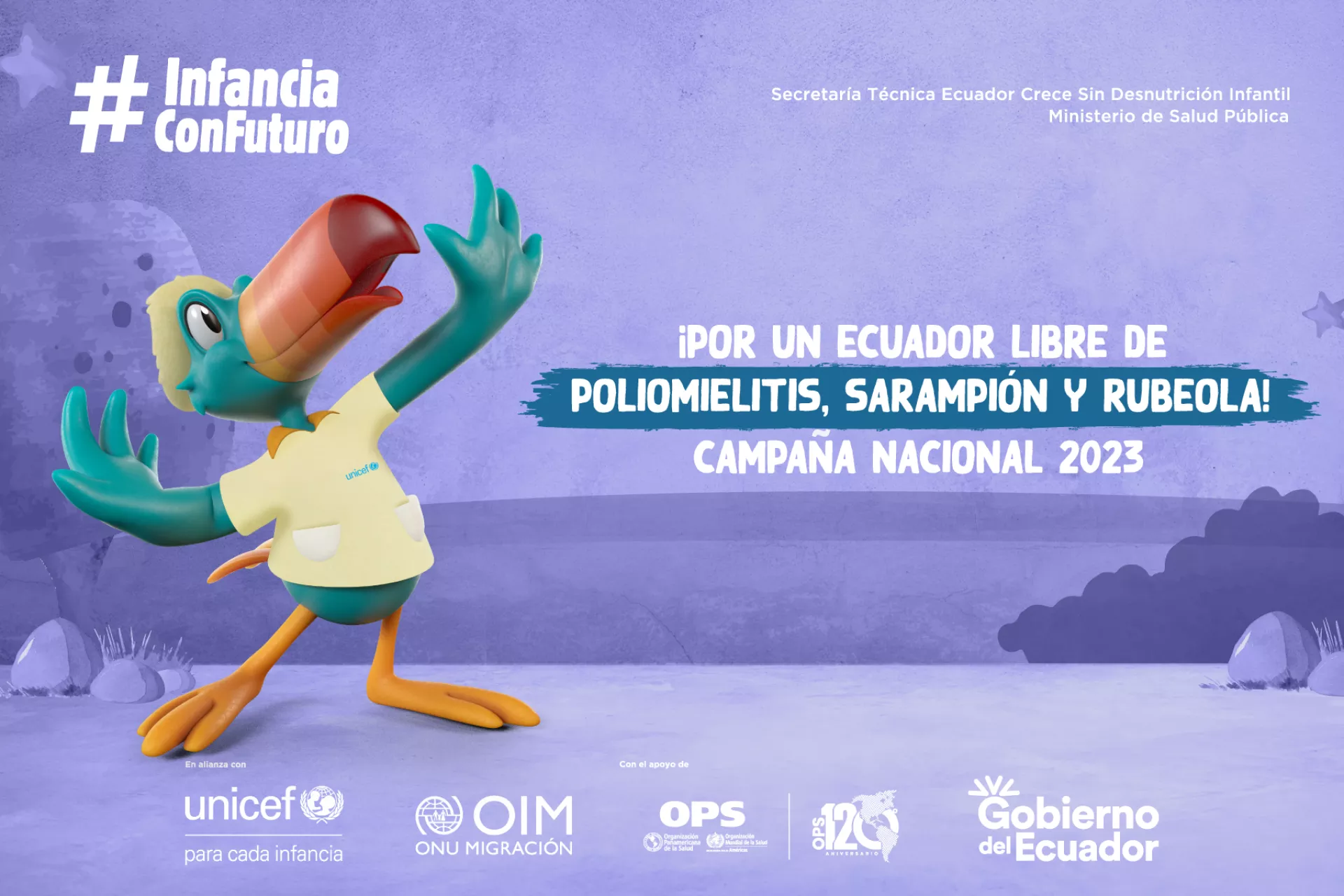 Inmunizaci&oacute;n contra la poliomielitis, el sarampi&oacute;n y la rubeola
