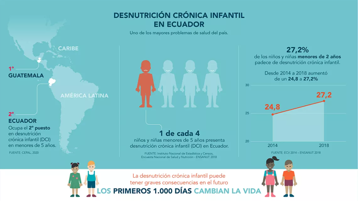 Desnutrici&oacute;n cr&oacute;nica infantil en Ecuador
