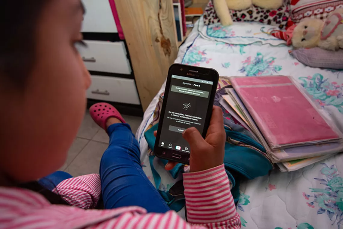 Margarita no tiene acceso a Internet