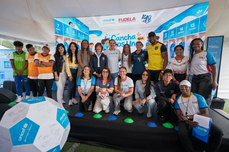 UNICEF y FUDELA convierten la pasi&oacute;n por el f&uacute;tbol en un llamado a proteger a la ni&ntilde;ez