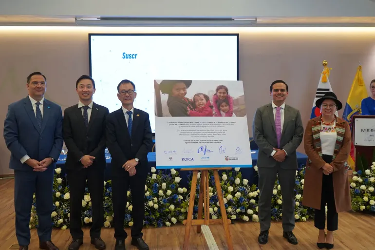 El Ministerio de Salud, KOICA y UNICEF unen esfuerzos para prevenir la desnutrici&oacute;n cr&oacute;nica en Chimborazo y Bol&iacute;var