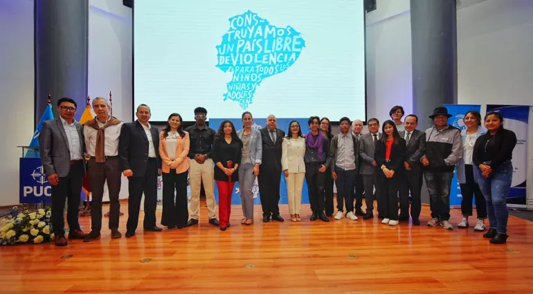 UNICEF presenta la estrategia nacional para prevenir la violencia contra la ni&ntilde;ez y adolescencia en Ecuador