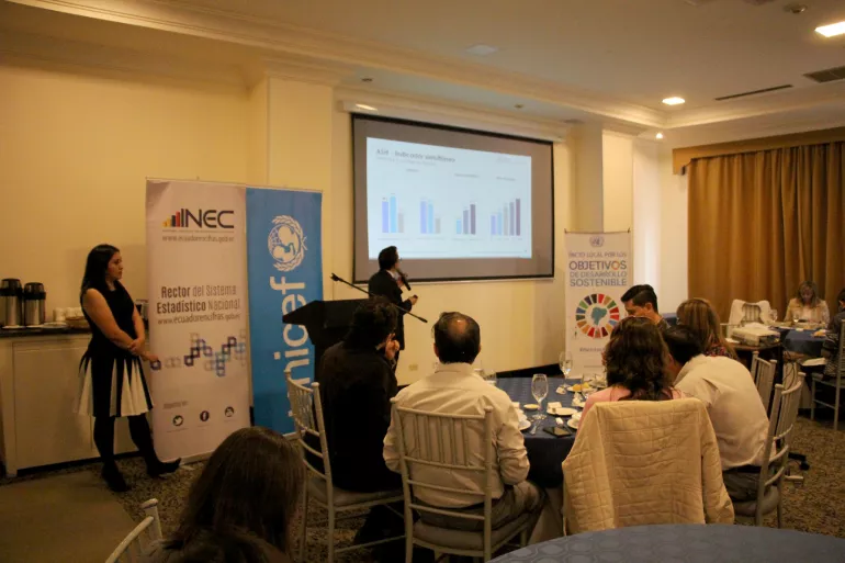 En Quito se realiz&oacute; la presentaci&oacute;n de los resultados del estudio "Agua, saneamiento e higiene: medici&oacute;n de los ODS en Ecuador".