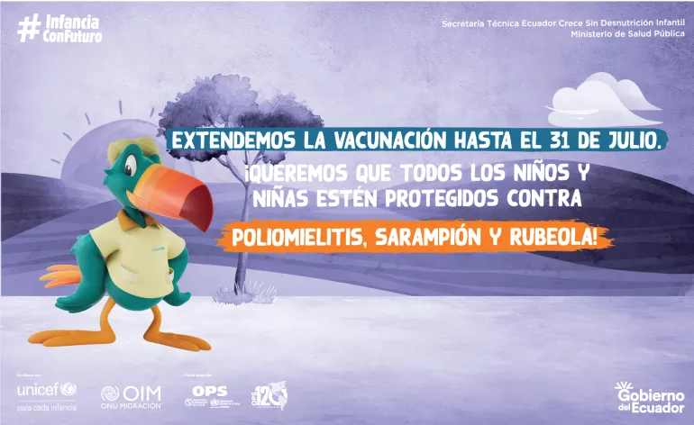Se extiende la campa&ntilde;a nacional de vacunaci&oacute;n infantil hasta el 31 de julio