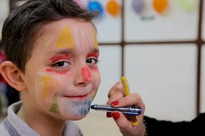 February 2017 Celebrating 'Family Day' for Syrian and Egyptian families at a Primary Healthcare Unit supported by UNICEF  in the 10th Ramadan city in Cairo.  10th of Ramadan is a city located in the Sharqia Governorate, Egypt. It is a first generation new urban community, and one of the most industrialized. It enjoys close proximity to the city of Cairo, and is considered part of Greater Cairo.  Supporting Primary Health Services For Refugees and Immigrant Women and Children in Egypt.