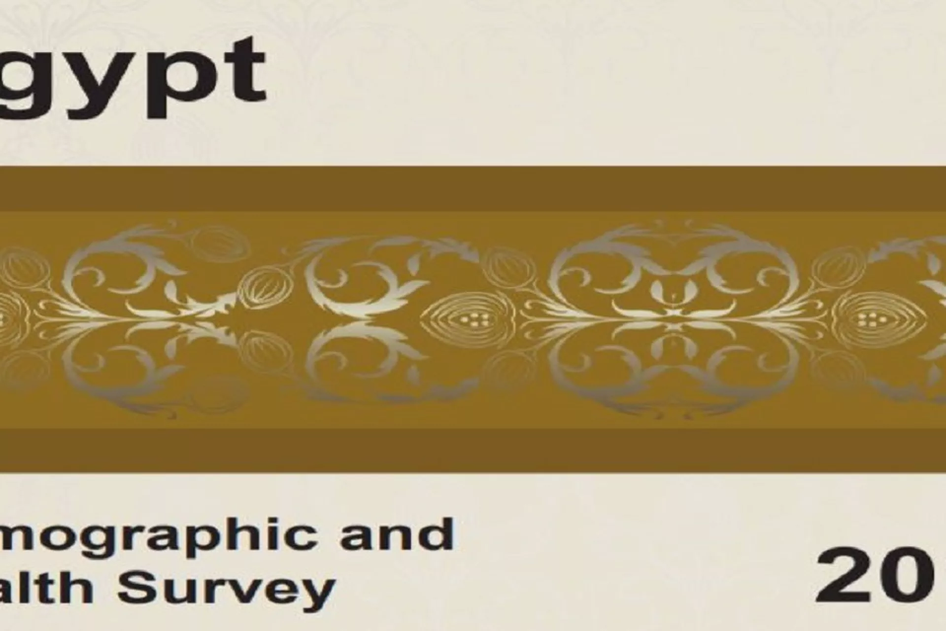 Egypt Demographic and Health Survey 2014