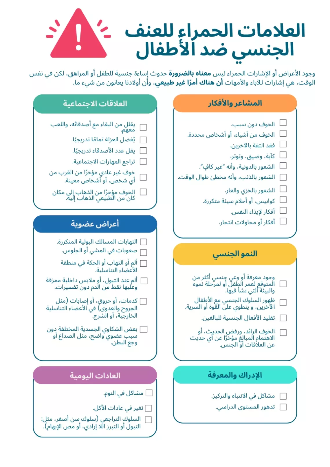 العلامات الحمراء 