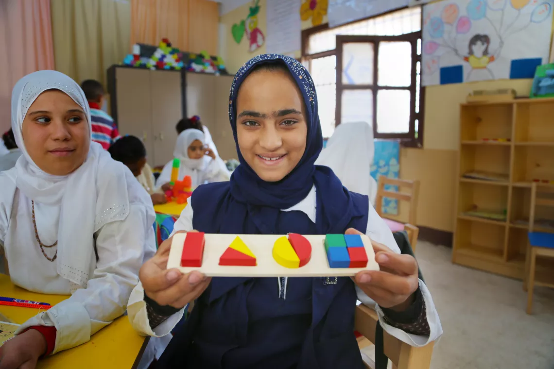 European Union (EU) funding helped UNICEF reach the most deprived children in Beni Suef  through community schools