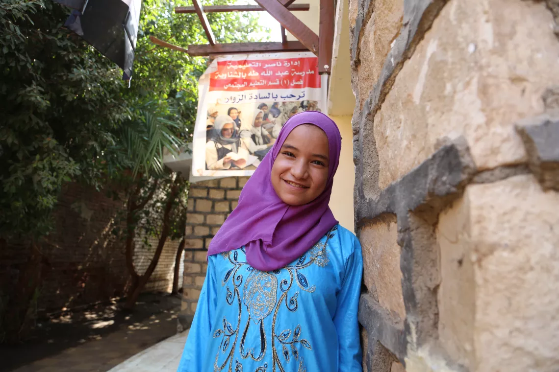 European Union (EU) funding helped UNICEF reach the most deprived children in Beni Suef  through community schools