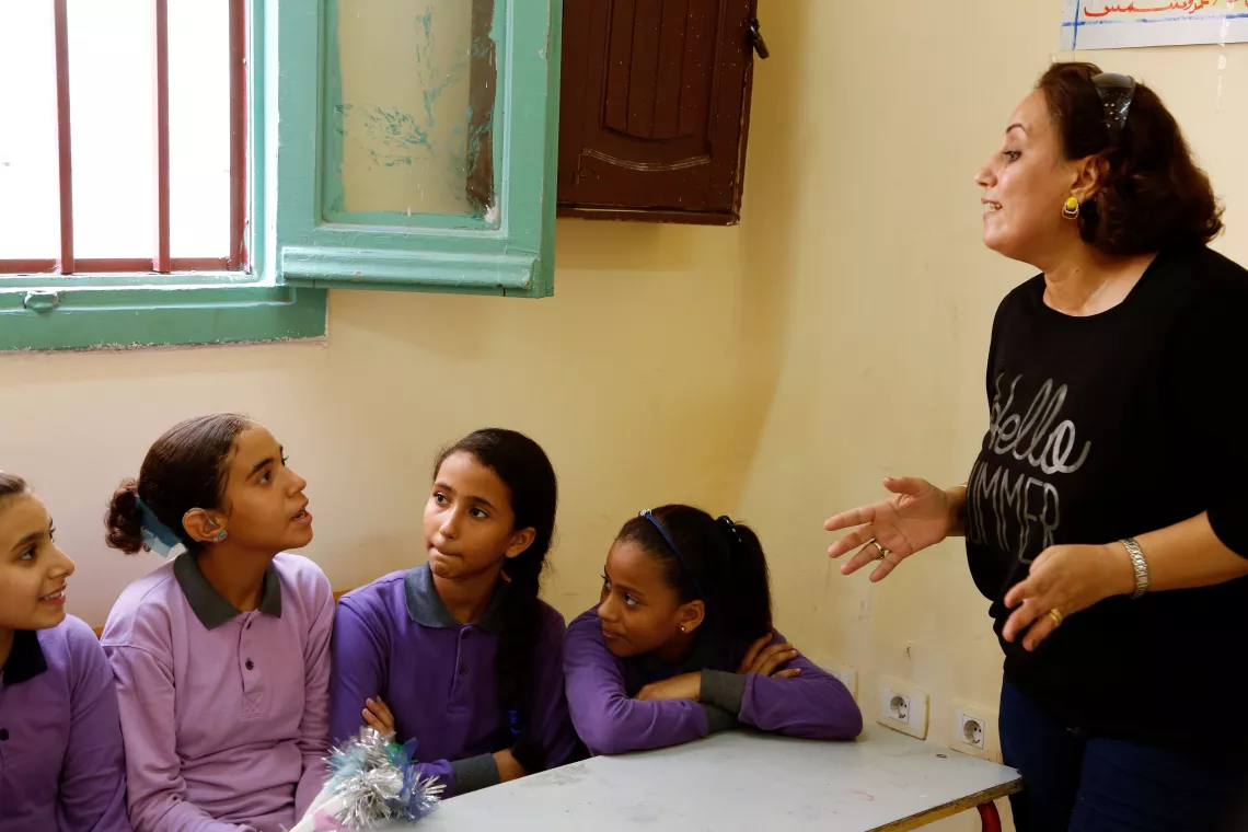 UNICEF supports Aziz Abaza inclusive school  for a better educational experience with the differently-abled children