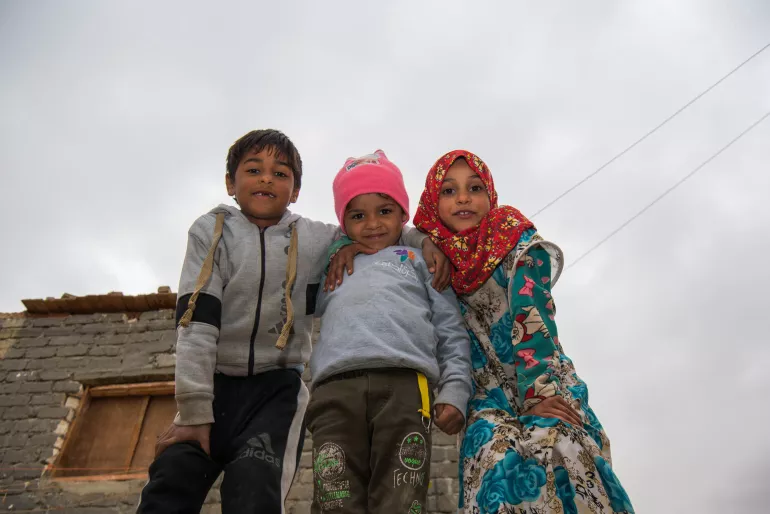 three kids