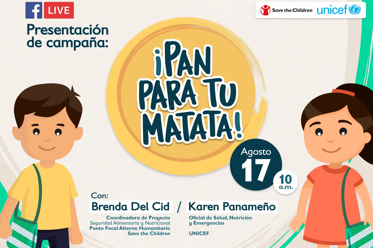 Invitaci&oacute;n a presentaci&oacute;n de lanzamiento "Pan para tu Matata" 