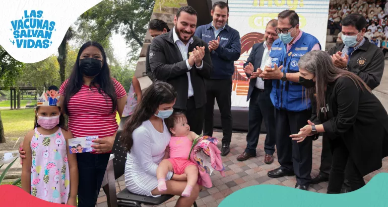 UNICEF apoya al Ministerio de Salud con la campa&ntilde;a de vacunaci&oacute;n "Mi futuro viene en dosis&rdquo;