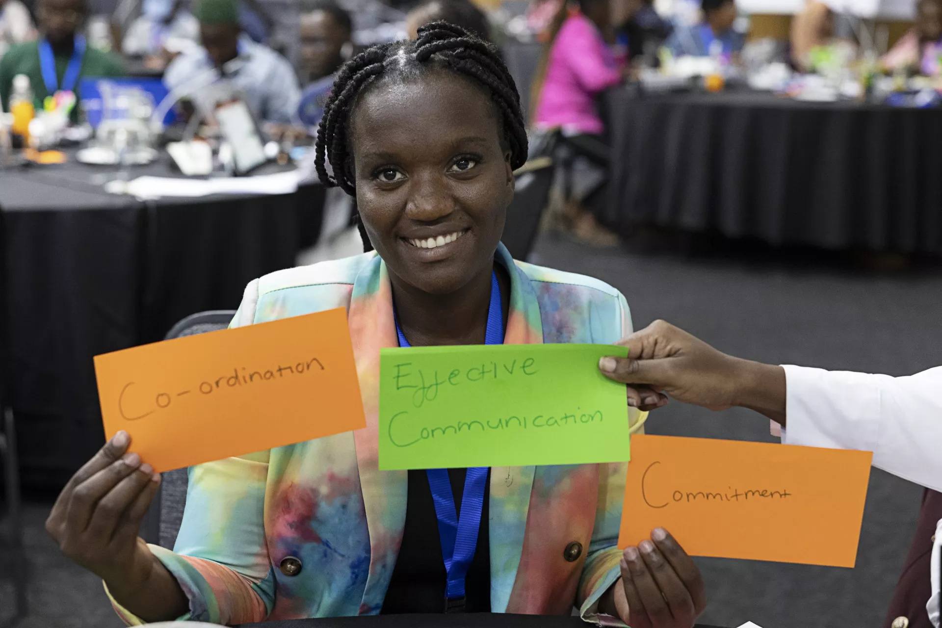Ntombikayise Ncube poses for a photo during the UNITED! Leadership summit 