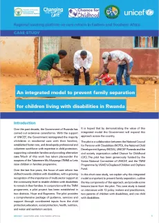 Case study-Rwanda Integrated model cover page