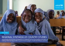UNICEF integration of ending child marriage plans in National Budgets