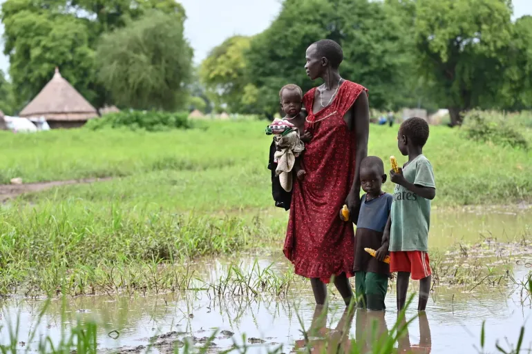 Nyamuach Pal Rock, a 31 year old mother of 3 children, in Malow, the Gambela region, in the west of Ethiopia.