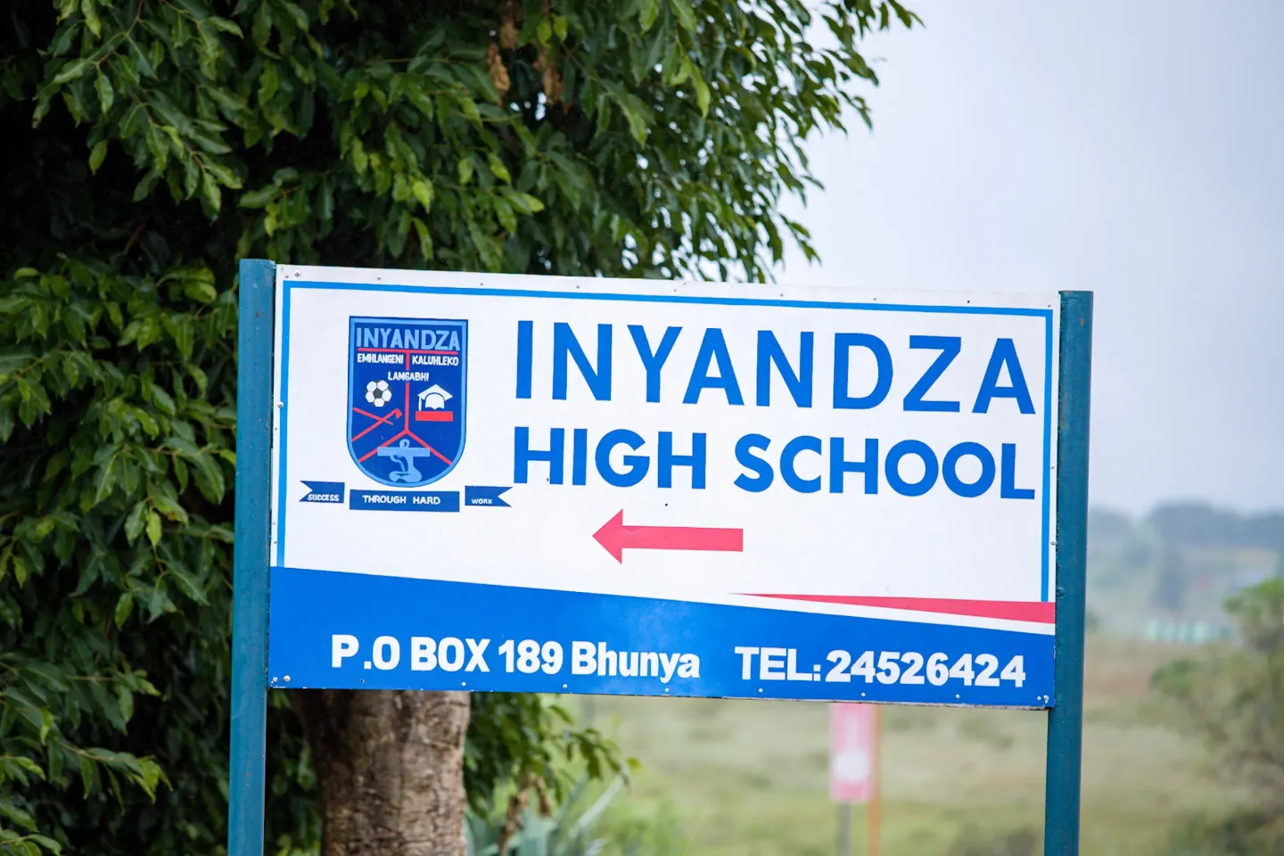 billboard with school information