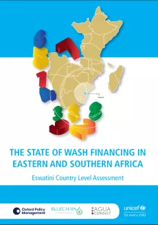 Cover picture for The State of Wash Financing in Eastern and Southern Africa Report