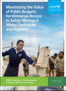 Cover picture for Maximizing the Value of Public Budgets for Universal Access to Safely Managed WASH Brief