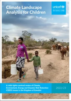 Cover picture for Climate Landscape Analysis for Children Report