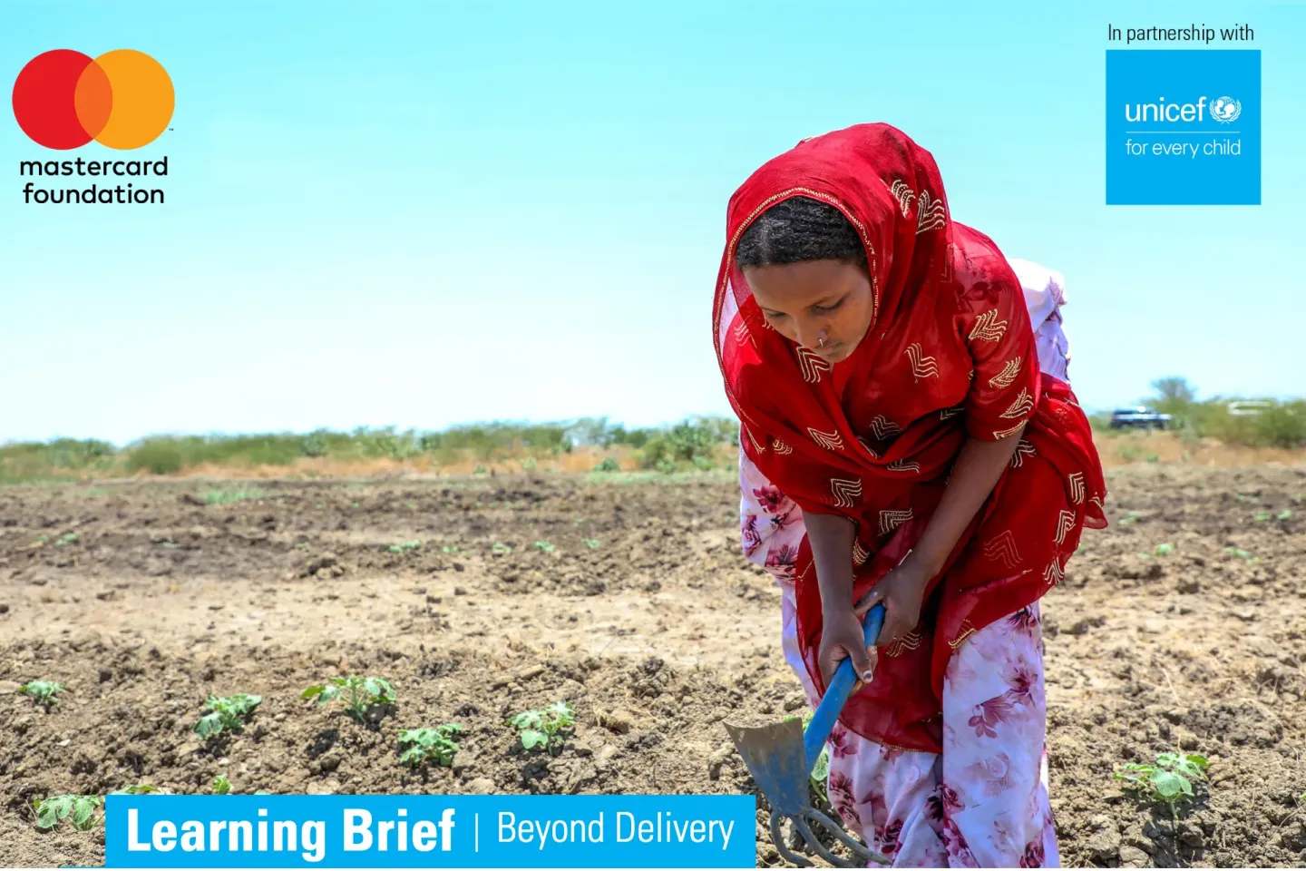 Biqu Wetat participant tilling farm land
