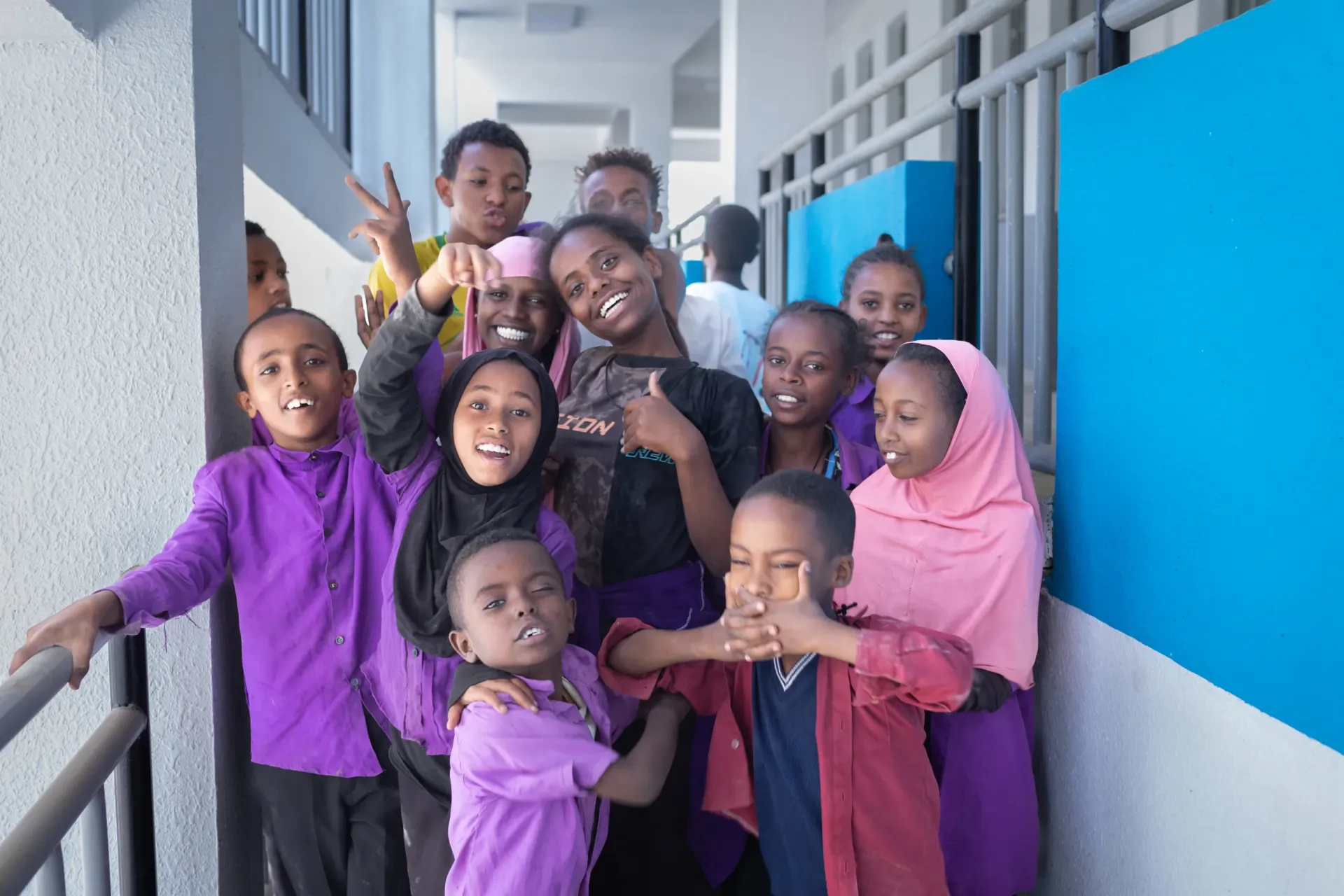 Group photo of students posing for the camera