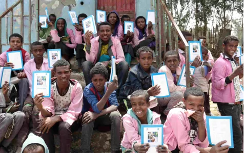 Students at Bira Primary School in Amhara Region, Ethiopia 