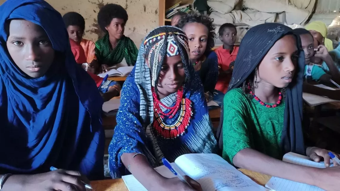 Amina Dawud at Geriro ALP centre attending class 