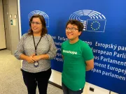 UNICEF youth activist Francisco Vera meets with MEP Sara Cerdas