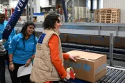 EU Commissioner Hadja Lahbib visits UNICEF&rsquo;s Supply Division