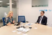 Deputy Executive Director Kitty Van der Heijden meets with European Commissioner Micallef