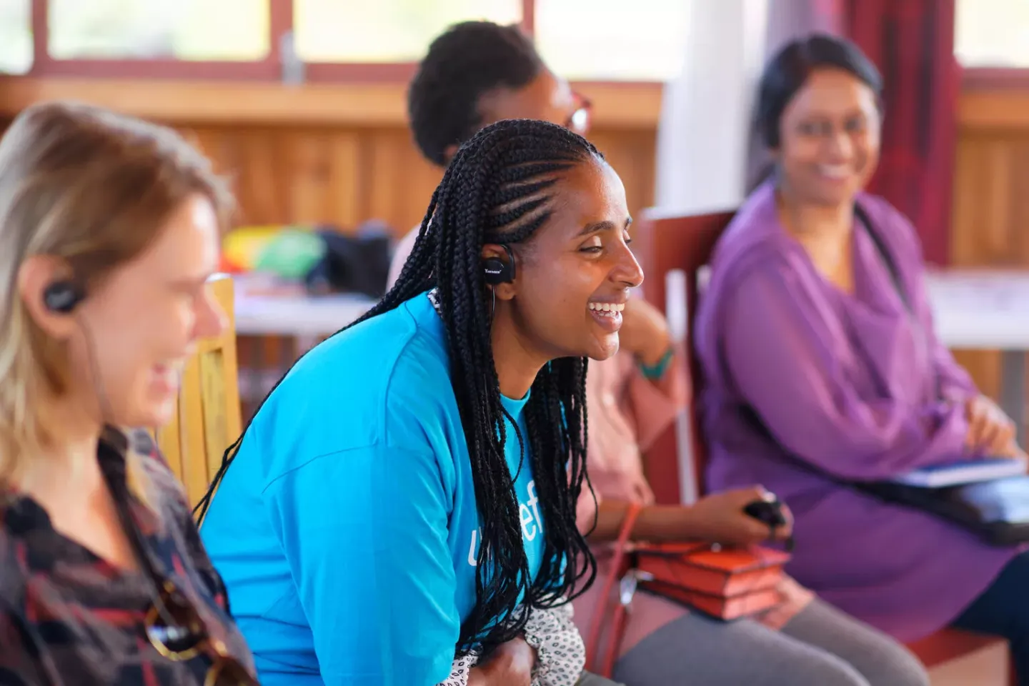 Madagascar: discussion group with young people who have benefited from support and training from the association during the visit of Fanarenana Association which aims to promote rehabilitation professions through exchanges of experience, recognition of rehabilitation professions, access to a range of services and thus allow vulnerable families to have access to rehabilitation services by putting professionals at the service of children within a rehabilitation space.