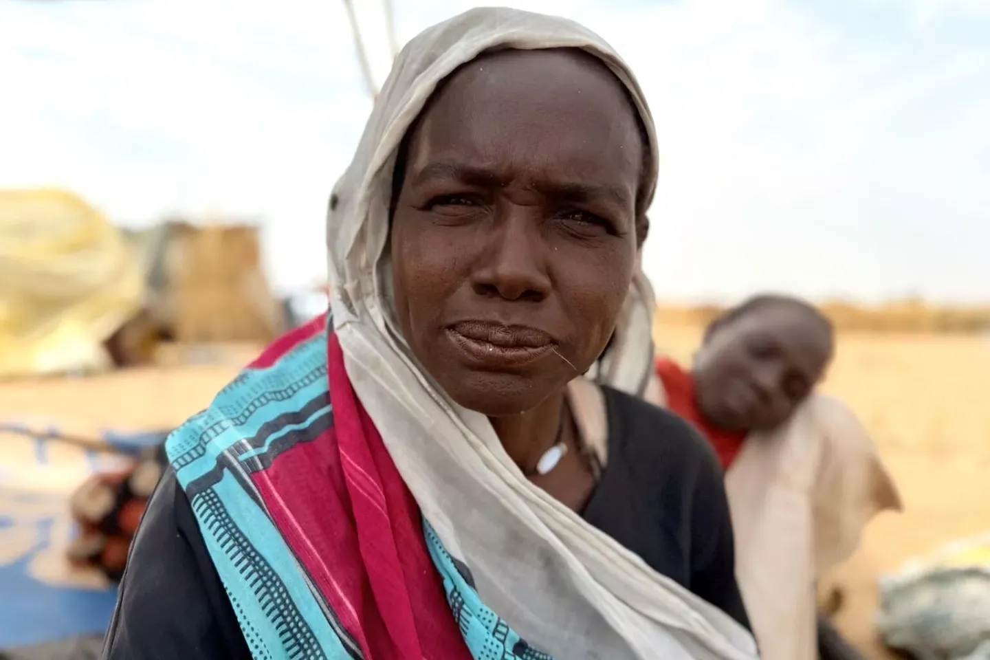 On 15 April, displaced children and families that fled the fighting in Zamzam and El Fasher in North Darfur and a fire in a camp in Jabel Marra, seek refuge in Tawila.