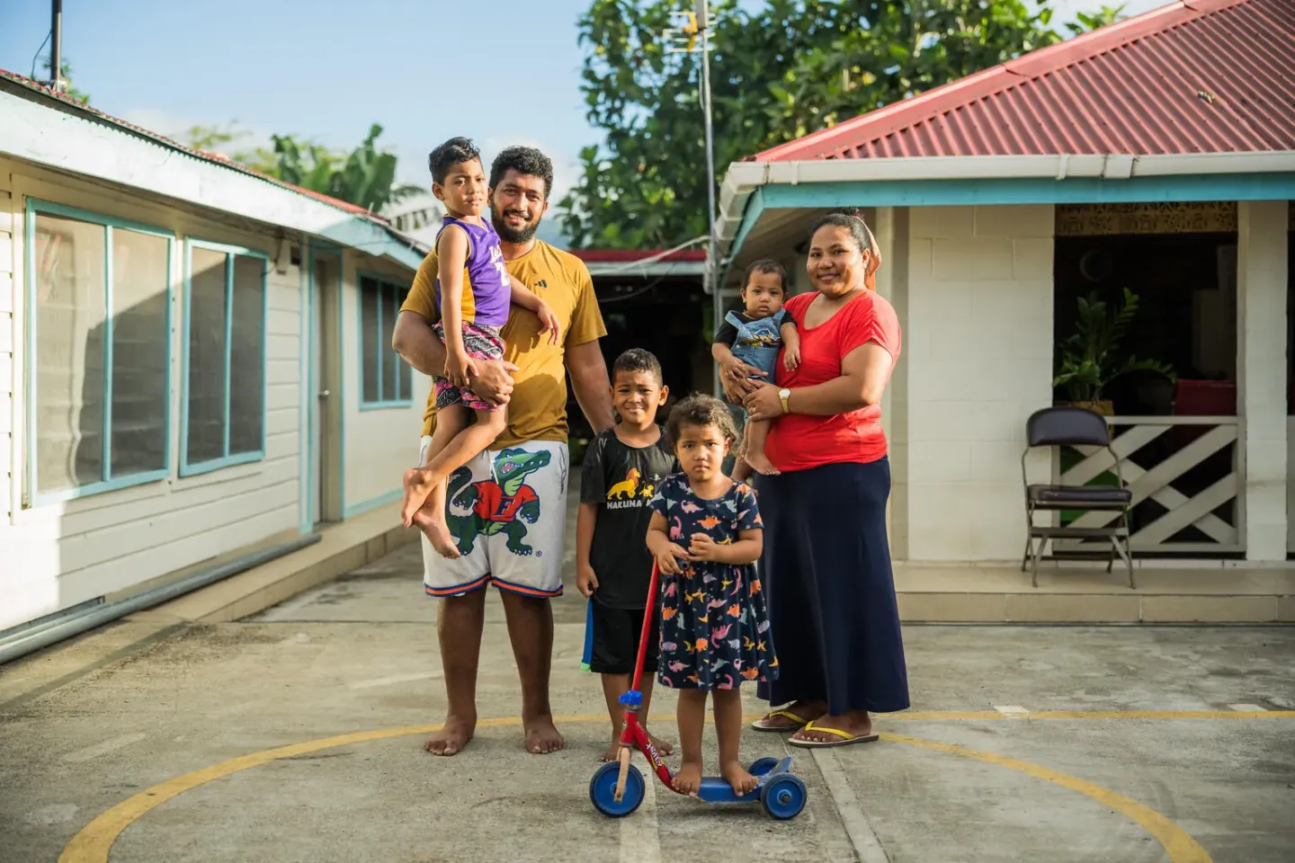 Samoa: Moa and Valea'i, 31 and 32 respectively, say they both had strict upbringings that they do not want for their three children. They now foster an environment without violence, but rather where conversations, play, and Samoan traditions are at the center.