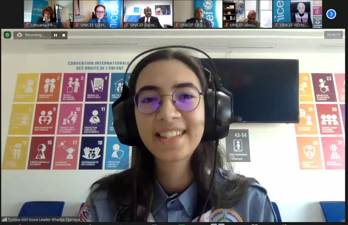 Miss Khadija Djarraya, a Girl Scout Leader