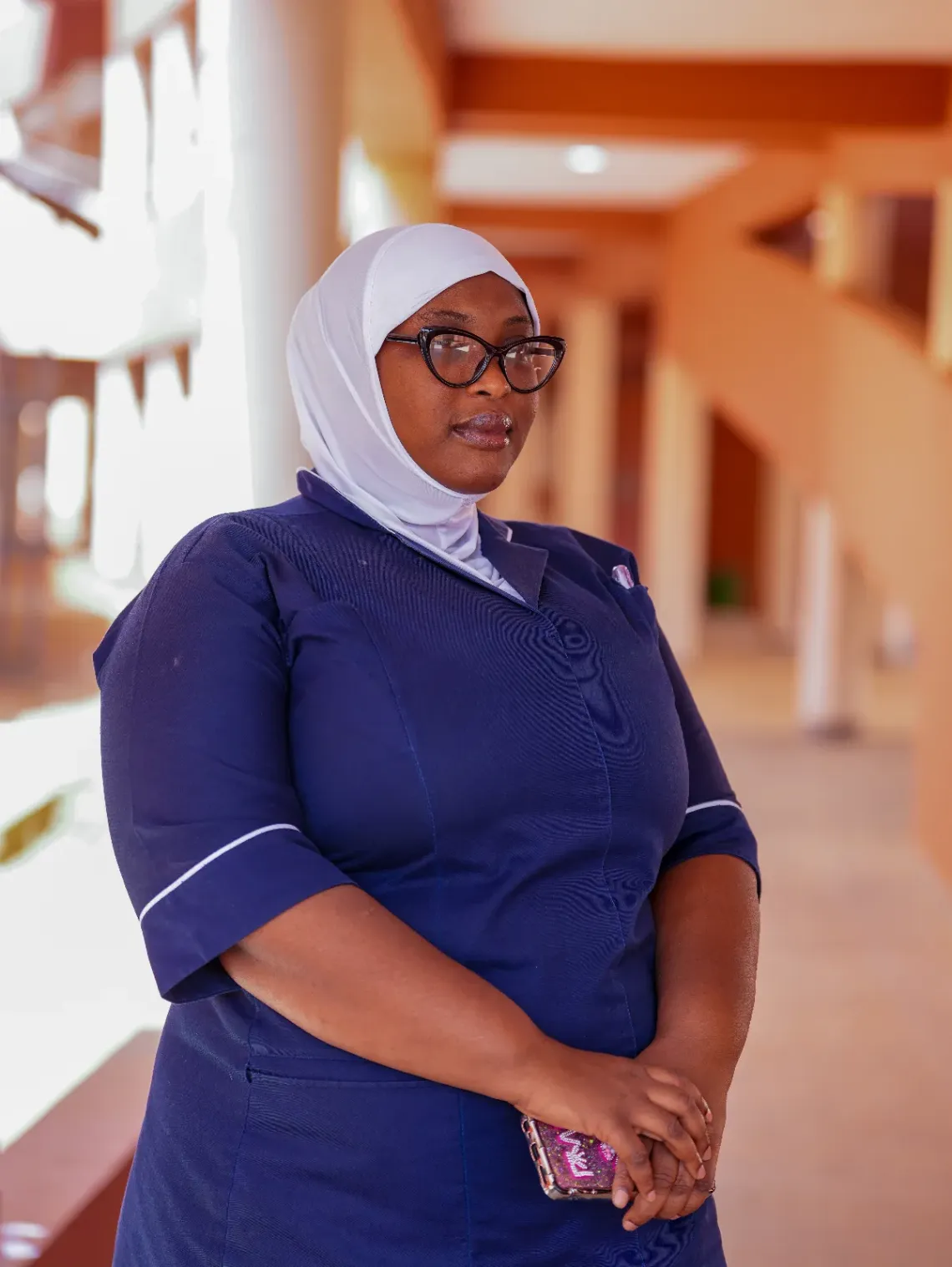 Isatou Bah, a senior nursing officer, has spent years on the maternity ward at Bwiam General Hospital.