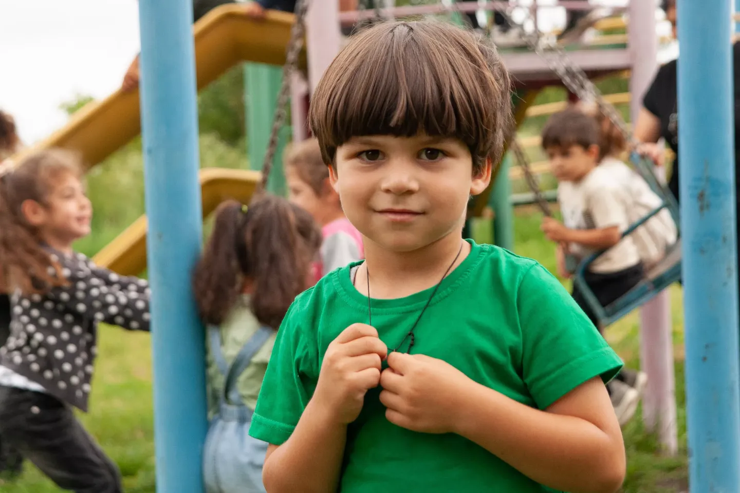 Child from Akhaltsikhe kindergarten #3, who learn Georgian through the new bilingual programme