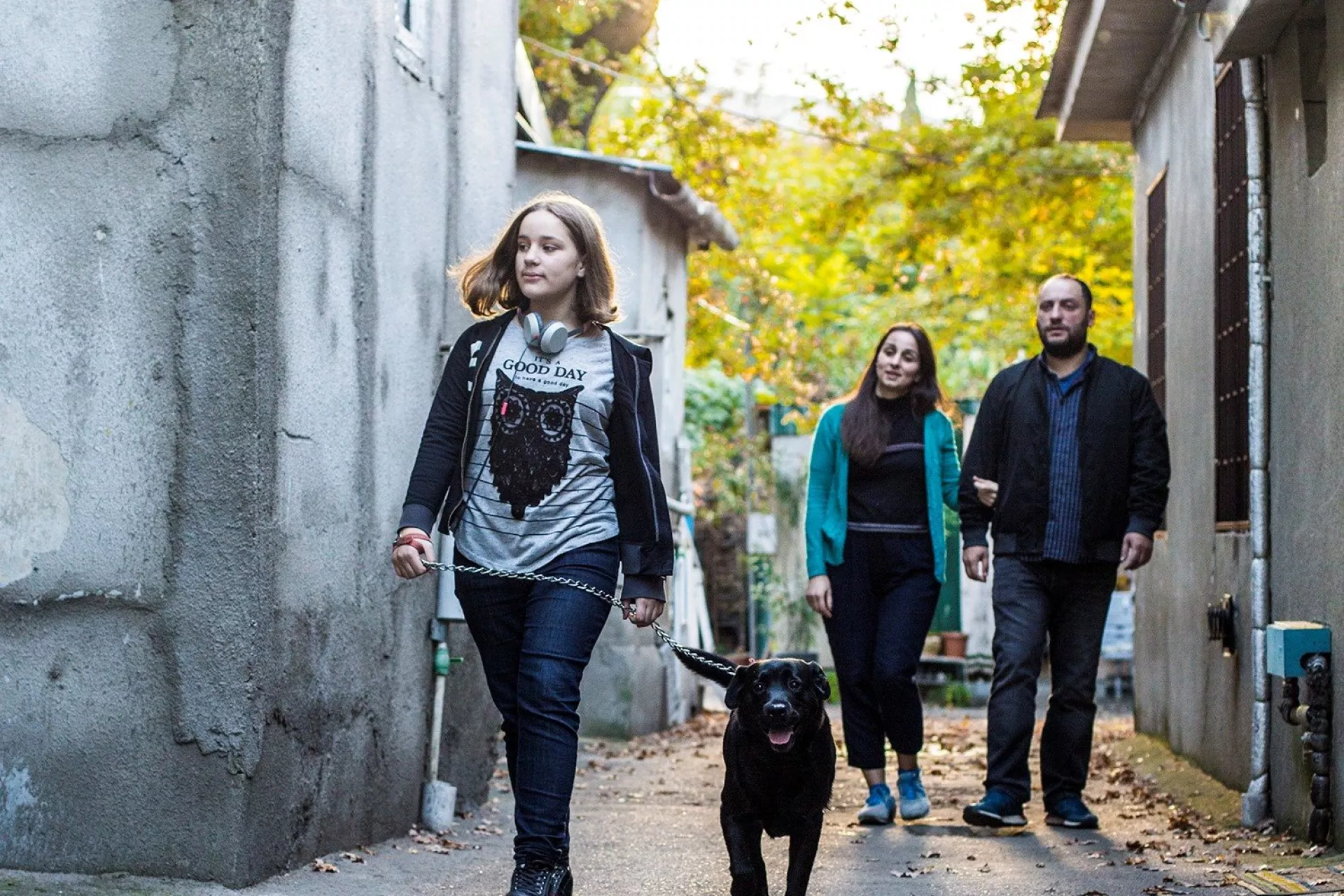 Teenage Girl with Parents