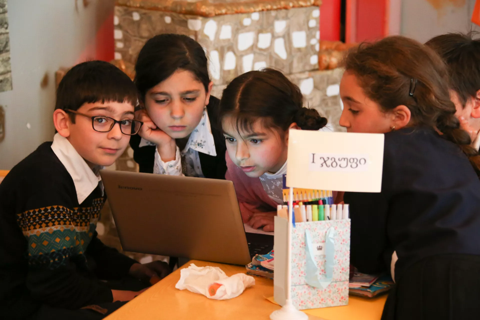 Children at school