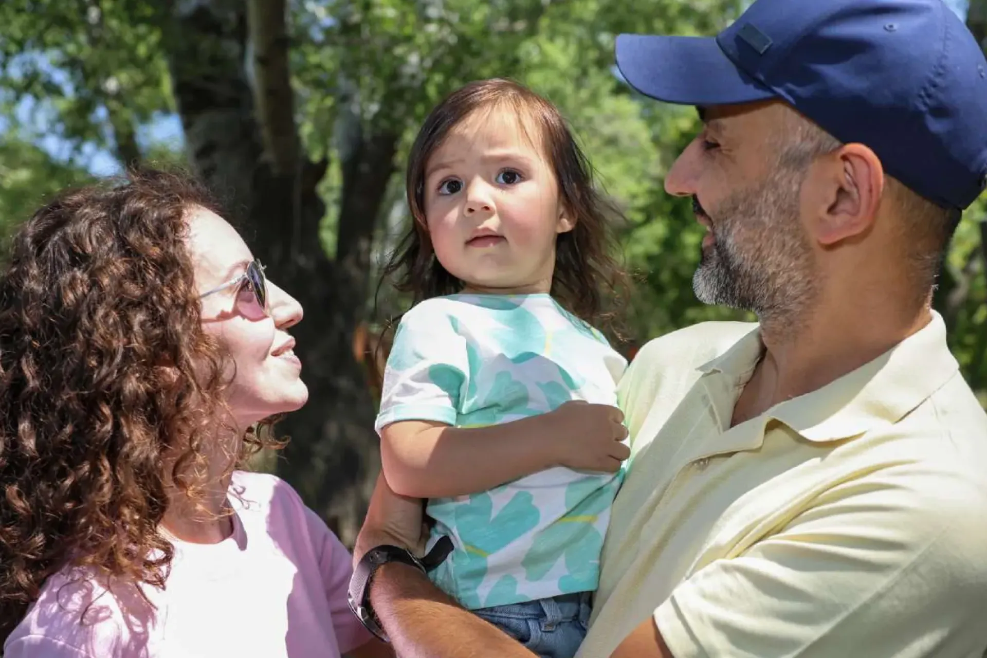 Parents with a kid