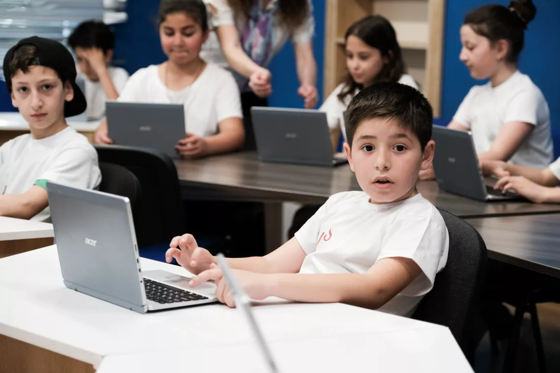Boy at laptop