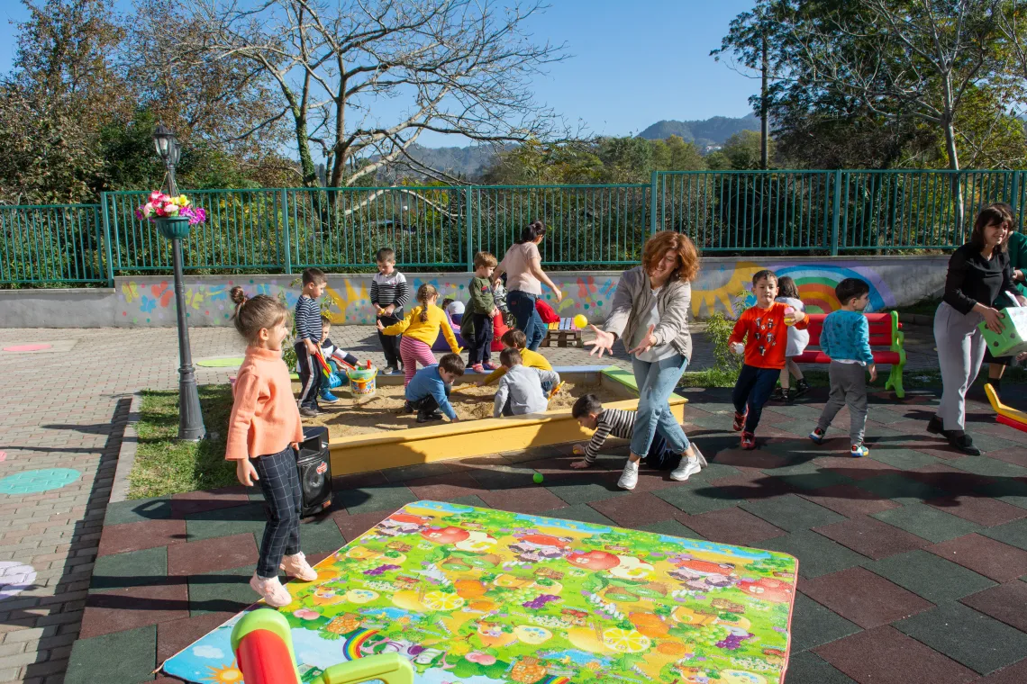 Kids in kindergarten